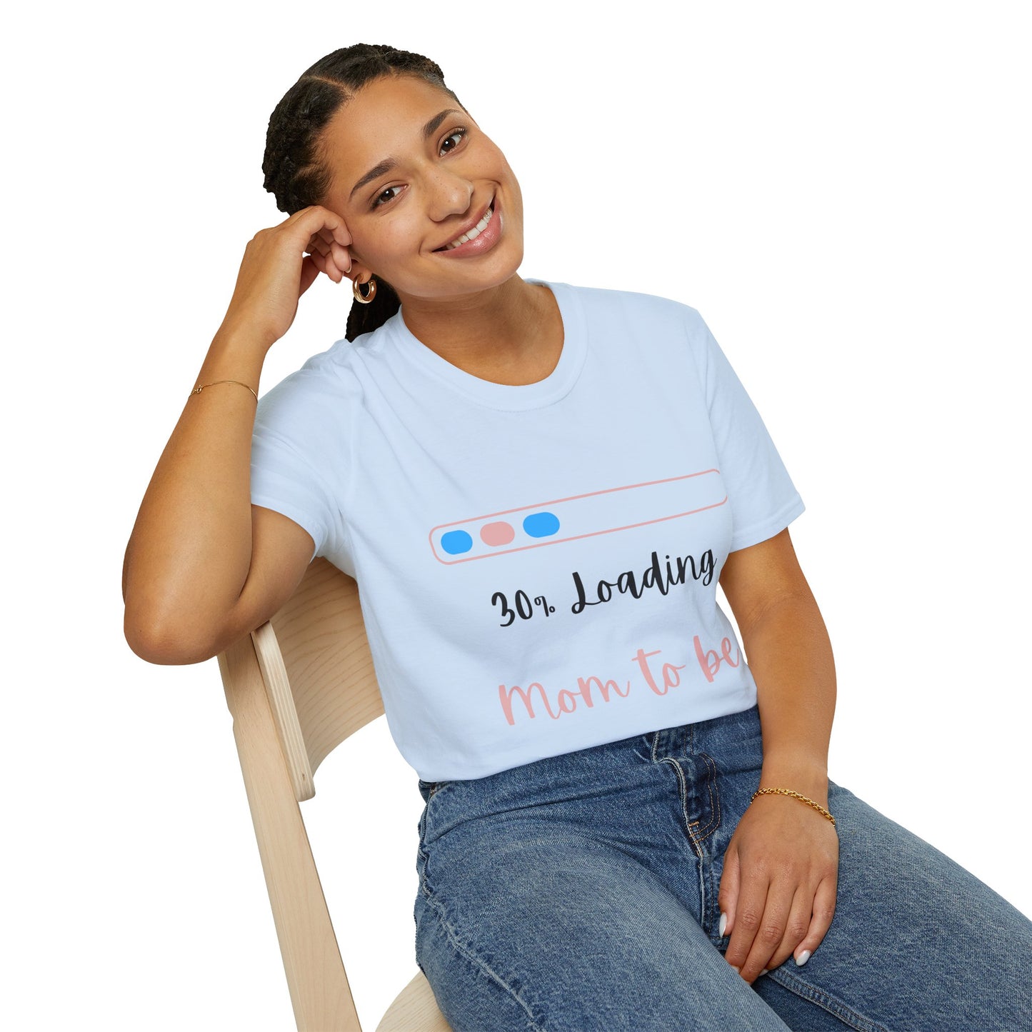 "Mom to be" 30% Loading T-shirt
