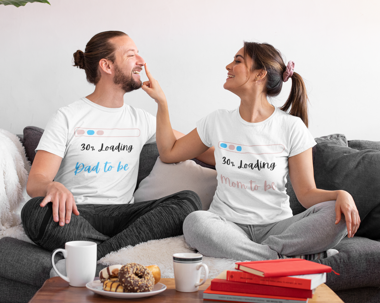 "Mom to be" 30% Loading T-shirt